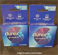 2 Durex Regular Fit Classic Condoms 3 per box