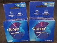 2 packs of Durex Classic condoms