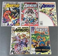 5pc Avengers #226-324 Marvel Comic Books
