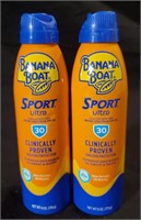 2 Banana Boat Sport SPF 30 Spray 6oz