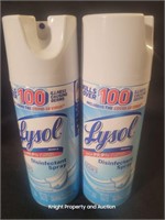 2 Lysol Spray 12.5oz