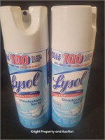 2 Lysol Spray 12.5oz