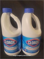 2 Clorox Bleach 43fl oz