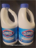 2 Clorox Bleach 43fl oz