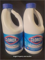 2 Clorox Bleach 43fl oz