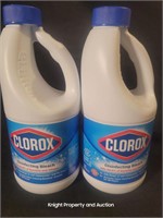 2 Clorox Bleach 43fl oz