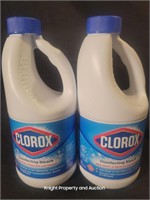 2 Clorox Bleach 43fl oz