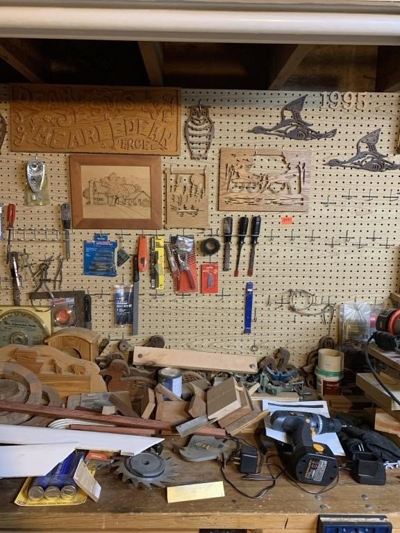 Wall of contents and table top of contents- tools