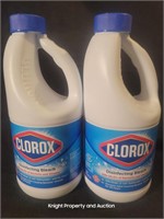 2 Clorox Bleach 43fl oz