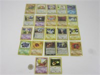 22 cartes Pokémon rares 1e génération