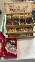 Costume jewelry with boxes