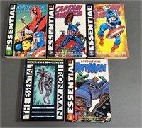 5pc Marvel Essential TPB Comic Books