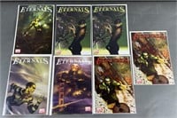 7pc Eternals #1-5 Marvel Comic Books