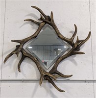 Faux Antler Square Wall Mirror