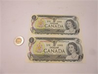 2 x 1$ Canada 1973 non circulés