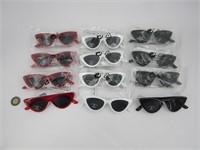 12 paires de lunettes de soleil neuves ALDO
