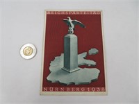 Carte postale avec timbre, German War WWII , 2e