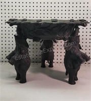 Bronze Bowl with Standing Elephants