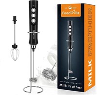 FoodVille MF02 2-in-1 Electric Milk Frother,