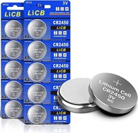 LiCB 10 PCS cr 2450 3V Lithium Battery CR2450