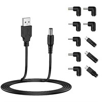 LIANSUM USB to DC 5V Power Cord, Universal DC