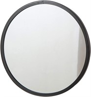 Bathroom Mirror Iron Frame 20cm Black