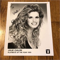 Autographed Playboy Playmate Julie Cialini Photo
