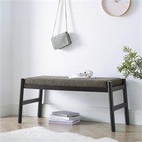 Upholstered Entryway Bench  Beige/Brown