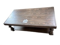 Large Heavy Wooden Coffee Table-Buyer To