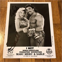 Autographed Marc Mero & Sable Publicity Photo