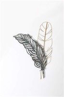 New Metal Feathers Wall Décor