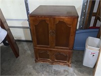 wooden vintage radio cabinet