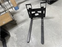 Unused Agrotk Mini Skid Steer Pallet Fork frame