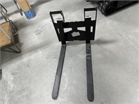 Unused Agrotk Mini Skid Steer Pallet Fork frame