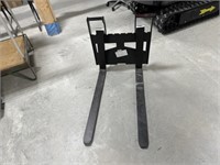 Unused Agrotk Mini Skid Steer Pallet Fork frame