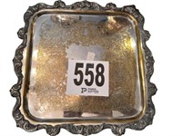 Silver Plate Footed Tray(DR)