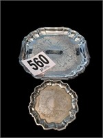 Silver Plate Footed Trays(DR)