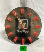 Las Vegas Dice Clock Battery Untested