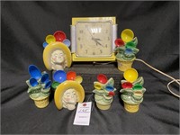 Clock & Vintage Spoon Holders