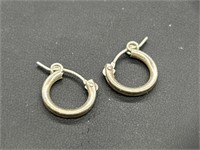 Sterling Silver Earrings TW 1.0g