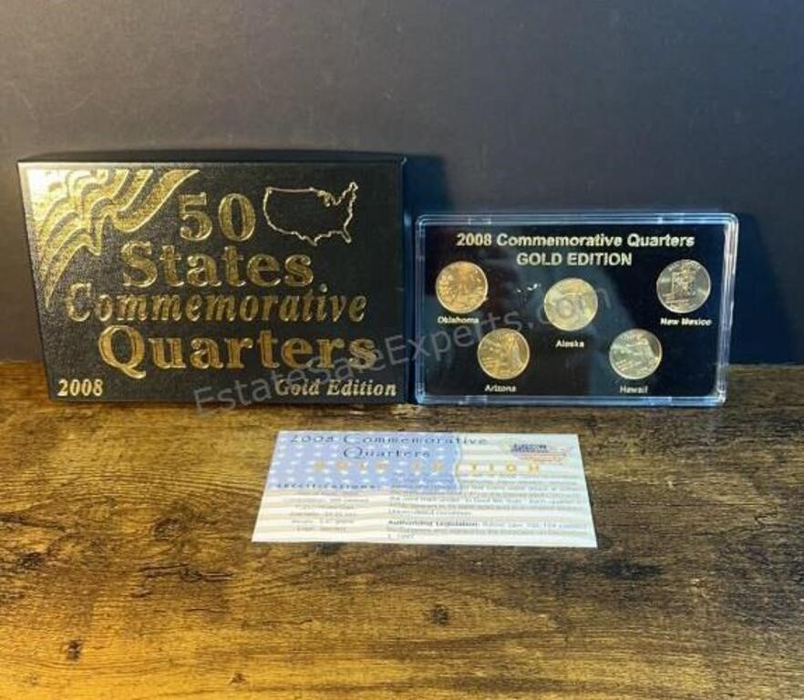 2008 Commemorative Quarters Golden Edition