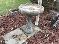 Concrete bird Bath