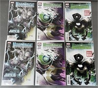 6pc Moon Knight Vol.9 #1-3 Marvel Comic Books