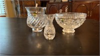 Waterford crystal candle warmer, small vase 4