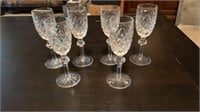 (6) Waterford Crystal Sherry glasses, made in