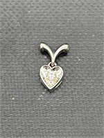 14kt White Gold and Diamond Pendant
Tw .78g