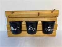 Don't Stop Be Leafing Garden Planter Wall Rack