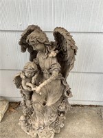 Angel and Cherub yard ornament