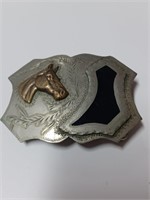 Hand Crafted Horse Face Belt Buckle