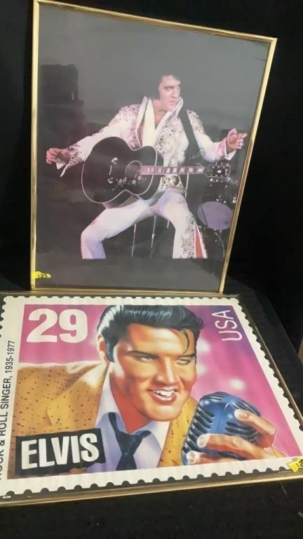 Elvis, 2 picture set, both Approximately 22 x 16